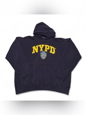 NYPD Navy Hooded Sweatshirt - Classic Police Logo